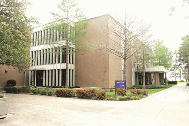 The LSUE Science Building on Tuesday. (Photo by Harlan Kirgan)