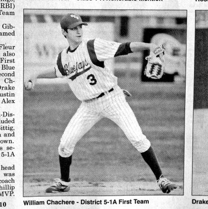 William Chachere, St. Edmund, named Class District 5-1A First Team.