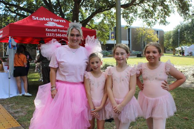 The Good Witch Glinda and some Munchkins were seen at the Trunk or Treat held at LSUE. From left, are Anna Rainville, Emma Reed, Sophia Rainville and Hannah Harper.