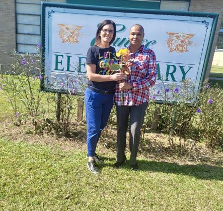 Eunice Elementary School’s Support Employee of the Year is Gloria Frank.