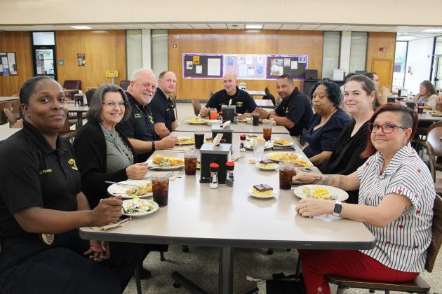 Jed Joubert, director of LSUE Dining, held a Thankful Day Thursday from 11 a.m. to noon for the Eunice Police Department and the Eunice City Marshals.