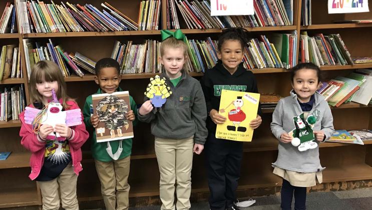 From left, are, Gabrielle Richard, DeCaden Lastrapes, Ava Lalonde, Messiah Ned and Sofia Garcia.