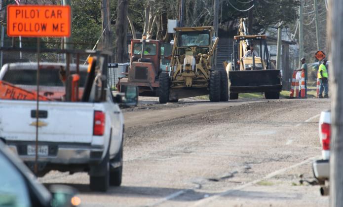 Road work on Maple Avenue