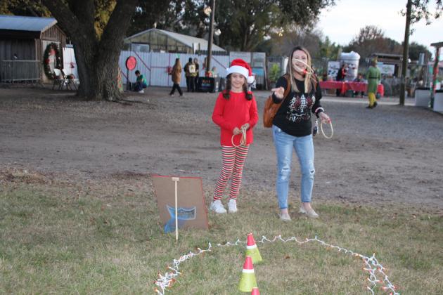 A ring toss at New Hope Fellowship's booth