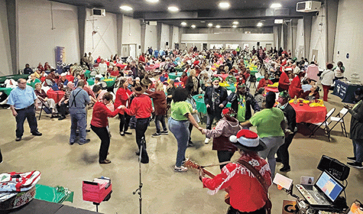 About 450 people attended the Christmas Triad session organized by the St. Landry Parish Sheriff’s Office and held at the Yambilee Building in Opelousas on Dec. 7. (Submitted photo)
