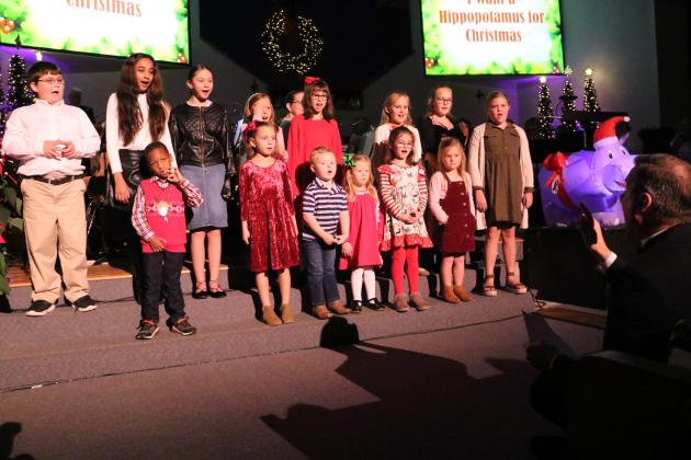 Children's choir at the 2021 concert. (Photo by Harlan Kirgan)