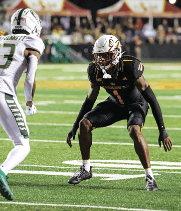 University of Louisiana Monroe cornerback and Eunice native Car’lin Vigers has overcome a long path through college and personal adversity to find success as he prepares for the NFL Draft. (Submitted photo)