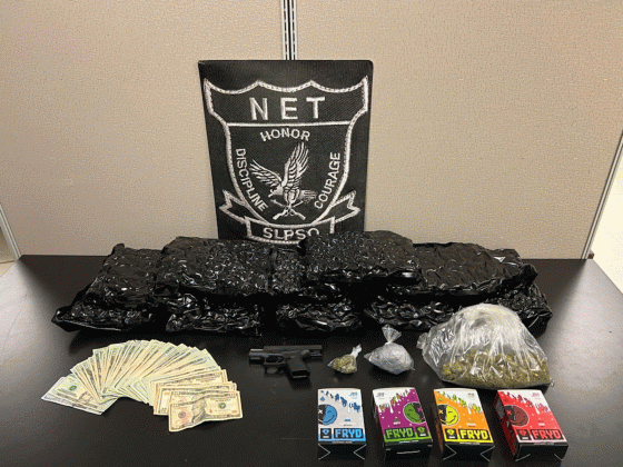 Items seized in a drug bust north of Church Point. (St. Landry Parish Sheriff's Office photo)