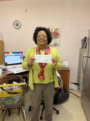 St Ed Junior Beta gives to food bank