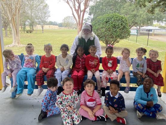 Highland Pre-k students honored with a special visitor
