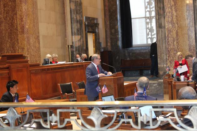 State Senate President Page Cortez, R-Lafayette, sponsored the Republican bill to redraw the maps for the state Senate. (Photo by Alex Tirado/LSU Manship School News Service)