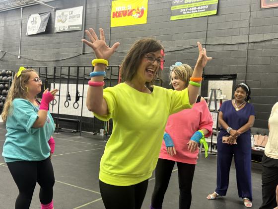 Group of dancing moms