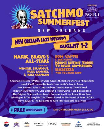 Satchmo Summerfest Lineup