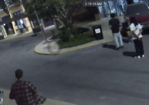 A still photo taken from a surveillance video showing a reported armed robbery on South 2nd Street. (Image courtesy of Eunice Police)