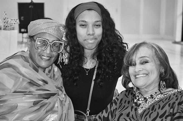 Women smiling