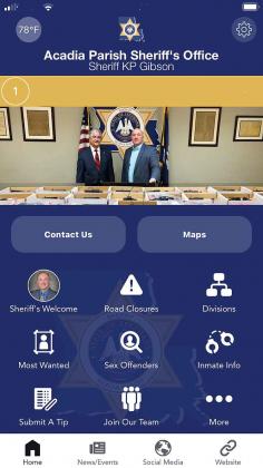 Acadia Parish sheriff’s app.