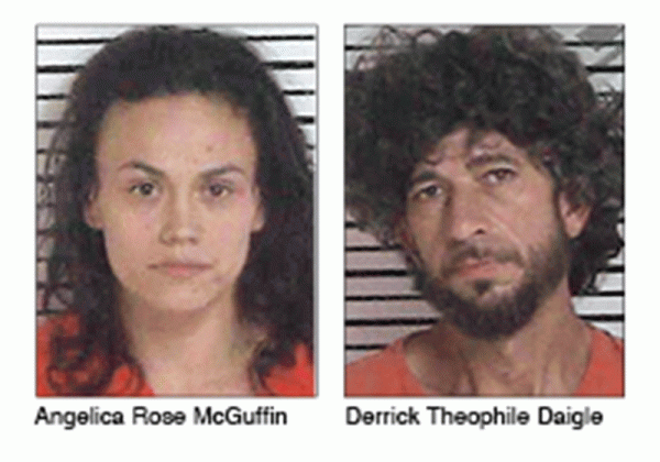 Two Church Point areas residents were arrested when a search warrant executed for stolen property turned up illegal drugs. according to a news release by St. Landry Parish Sheriff Bobby Guidroz.