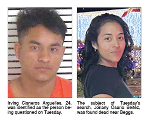 What started at a missing person case on Feb. 17 a search of the Eunice City Lake is now a murder case.  Irving Cisneros Arguelles,  24, 210 Narcisse Lacour Road, Lawtell, is charged with firstd-degree murder, simple arson and obstruction of justice.