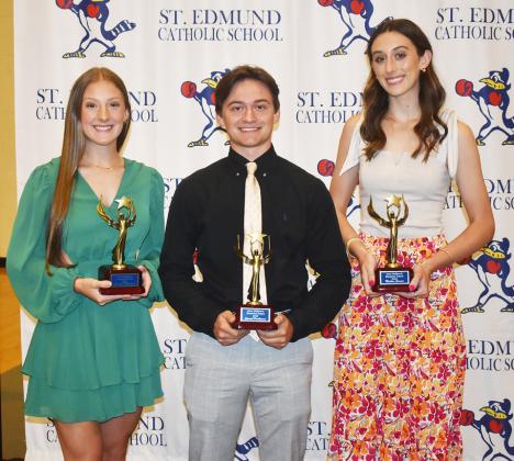 Ellie Manuel, Sam Prudhomme and Madison Comeau