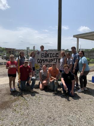 FFA chapters work together at Eunice Community Garden