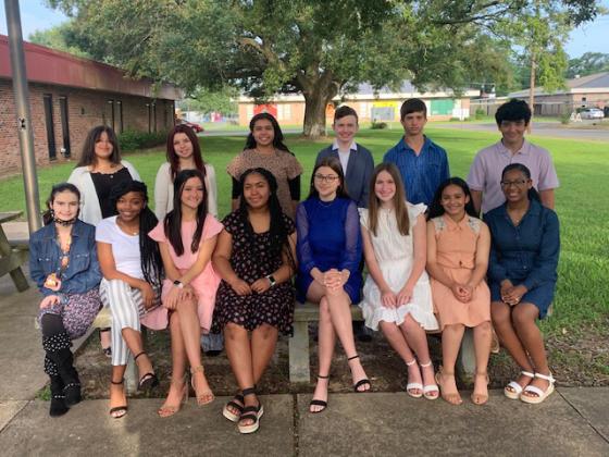 Eighth graders "AB" Honor Roll recipients