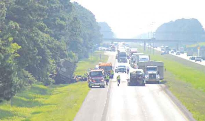 Interstate 10 fatal wreck.