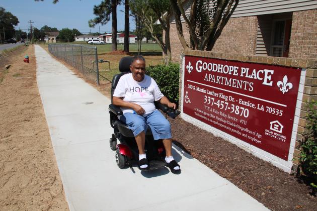 Good Hope Apartments resident Marie Scott