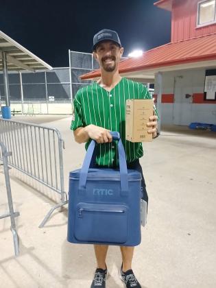 Rookie League Home-run Champ Caleb "Otis" Taylor (7 Home Runs)