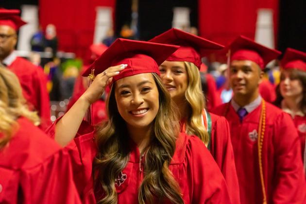 The University of Louisiana at Lafayette will hold Summer 2022 Commencement on Friday at the Cajundome. (Photo by University of Louisiana at Lafayette)