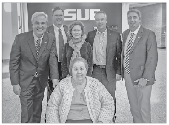 Dr. Wade Rousse, President of Louisiana State University, visited LSU Eunice on Wednesday, Dec. 17. The LSU Board of Supervisors named Rousse President of the LSU System in November. (Submitted photo)