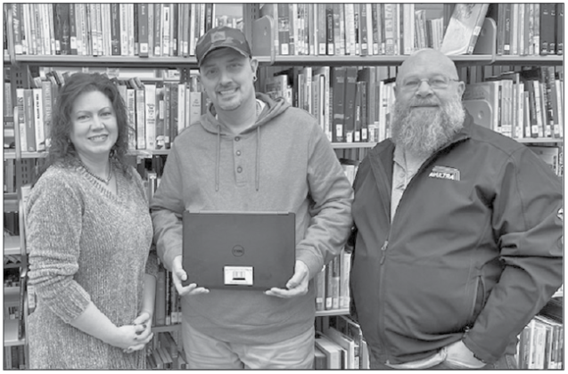 BRITES by AirUltra, LLC, presented a free laptop to a community member looking to further their educational and professional career. Michael Pourciau was presented his new laptop as part of the company’s ongoing commitment to supporting digital access and education. (Photo courtesy of Greg Kedinger)