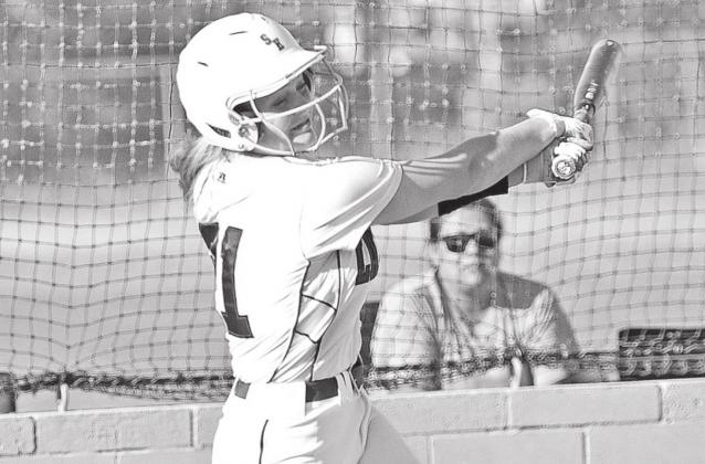 St. Edmund’s Anna Chapman hit a two-run home run against Cedar Creek.
