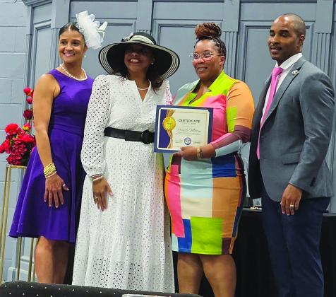 ochelle Milton of Central Middle School was recently named Teacher of the Year at her school.