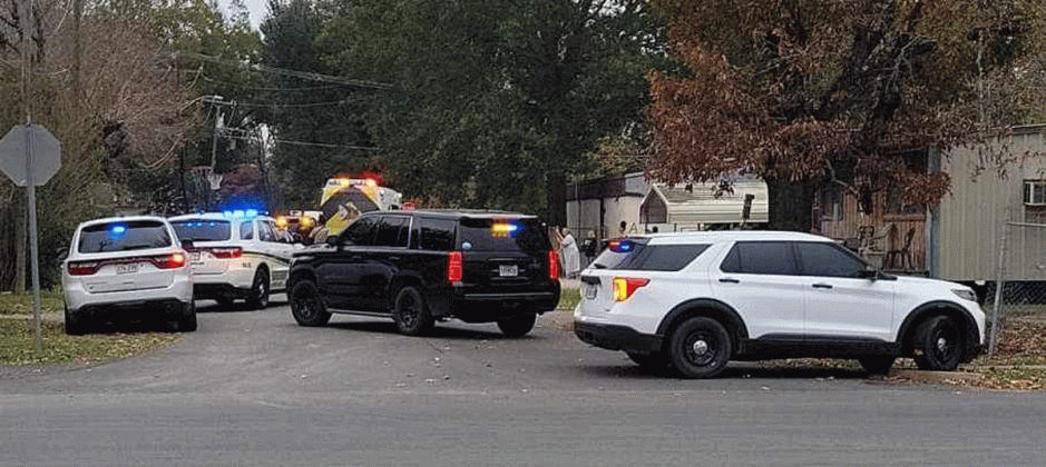 The shooting scene on Corn Street Friday afternoon. (Submitted photo)