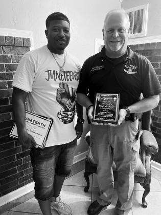 Dad &amp; kids recognized at Juneteenth celebration