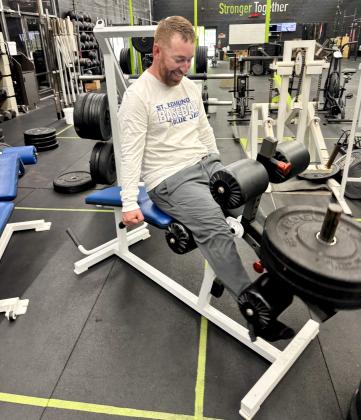 Mcfarlain is working on his muscle toning all while proving his determination to himself and his duties as a law enforcement officer. (Photos submitted)