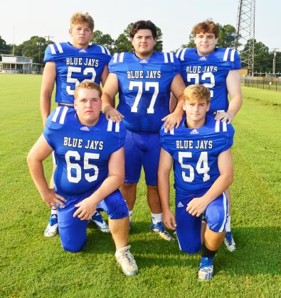 St. Edmund offensive linemen