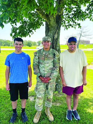 Evan and his brothers, Dillan and Carson