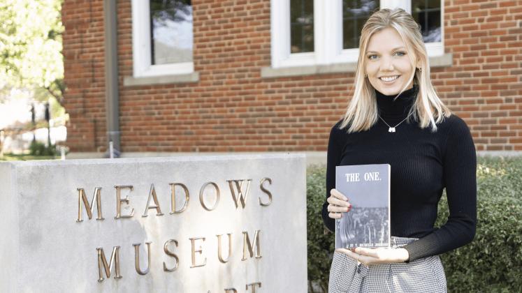 Centenary College senior Teri Johnson, a native of Eunice, signed copies of her new book, The One, and delivered an author talk at the College’s Meadows Museum of Art on Wednesday. Submitted photo)