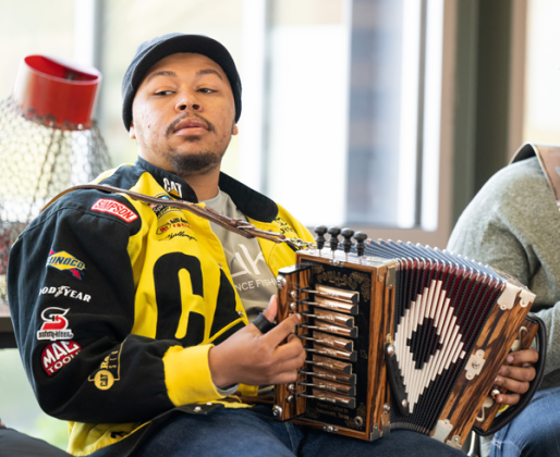 Truck-driving, accordion ace Ryan Perkins returns to the Zydeco Capital Jam from 1 to 3 p.m. Saturday at the St. Landry Parish Visitor Center, I-49 exit 23, in Opelousas. 