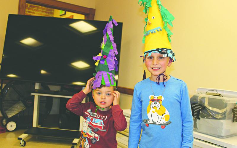 Cade Cayer, 3, of Haughton, and Isaac Guidry, 7, of Iota.  (Photos by Myra Miller)