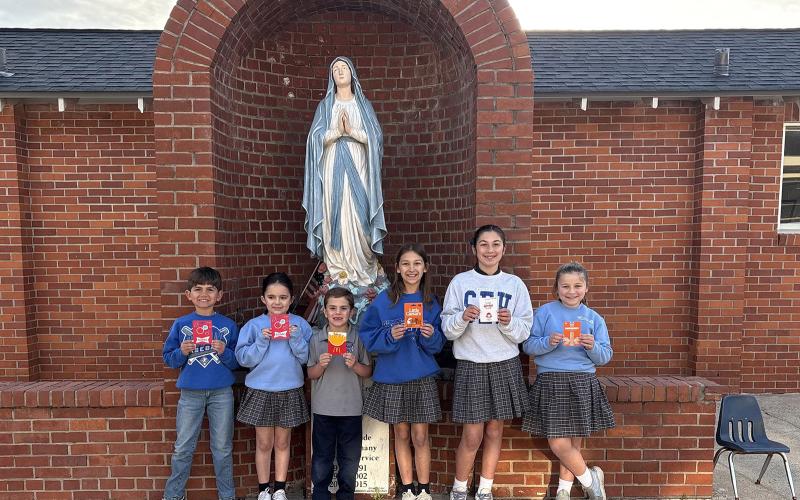 Each nine weeks, St. Edmund Elementary School recognizes students who consistently demonstrate outstanding behavior throughout the term.
