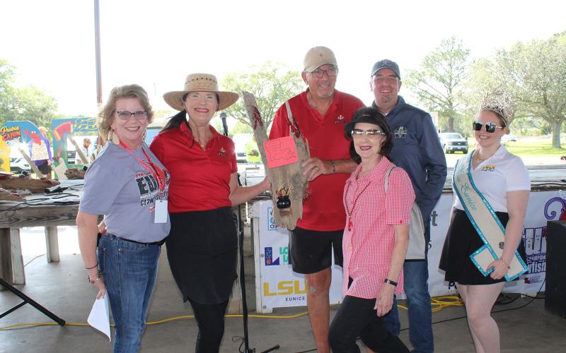 Cajun Prairie Signature Foods won third place in the Professional Cooking Division. The crew also won third place in the Showmanship/Booth Decoration.
