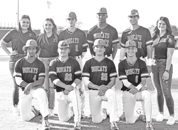 Eunice seniors, from left kneeling, are Dylan Guillory, Trey Soileau, Jullian Hudson and Zach Suire. Standing, from left, are Anzley Fontenot, Isabella Brown, Gaige Miller, Jahiem Mitchell, Braden Rider and Morgan Daigle. Not pictured is senior Tyler Arnaud. (Photo by Tom Dodge)