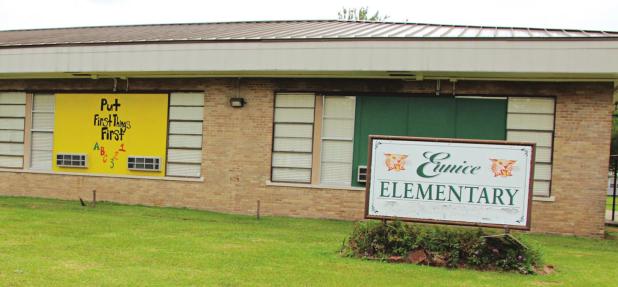 Repairs to a classroom building at Eunice Elementary are complete. (Photo by Myra Miller)