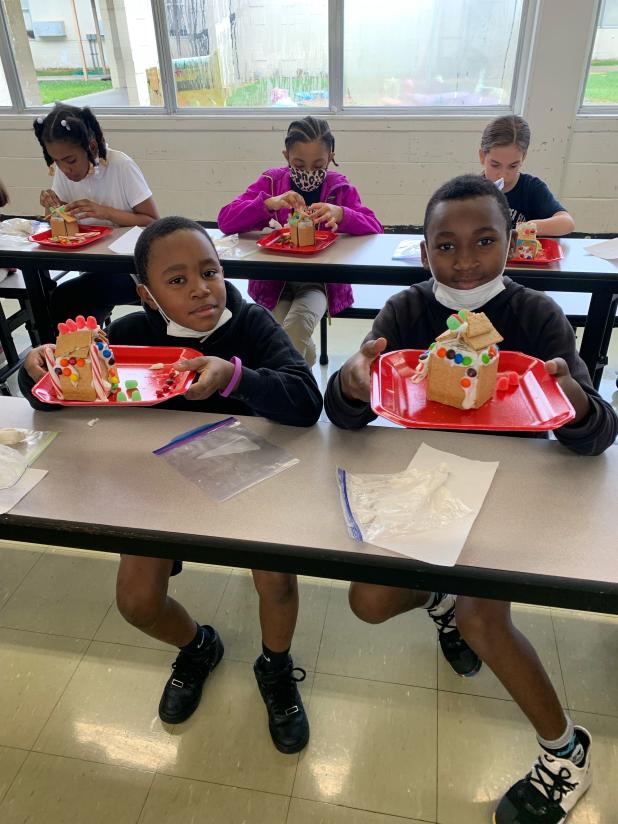 Gingerbread houses at East