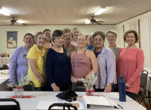 The Bulb & Blossom Garden Club held a January meeting with exercise in mind. The members had a guest Lisa Johnson, a fitness instructor and personal trainer. Members, from left, are Jacquelyn Love, Lonell White, April DeRouen, Lynn Pavich, Dean Deshotel, Martha Guempel, Lisa Johnson (presenter), Fran Guillory, Donna Baltakis, Erin Jones and Celeste Gomez. (Submitted photo)