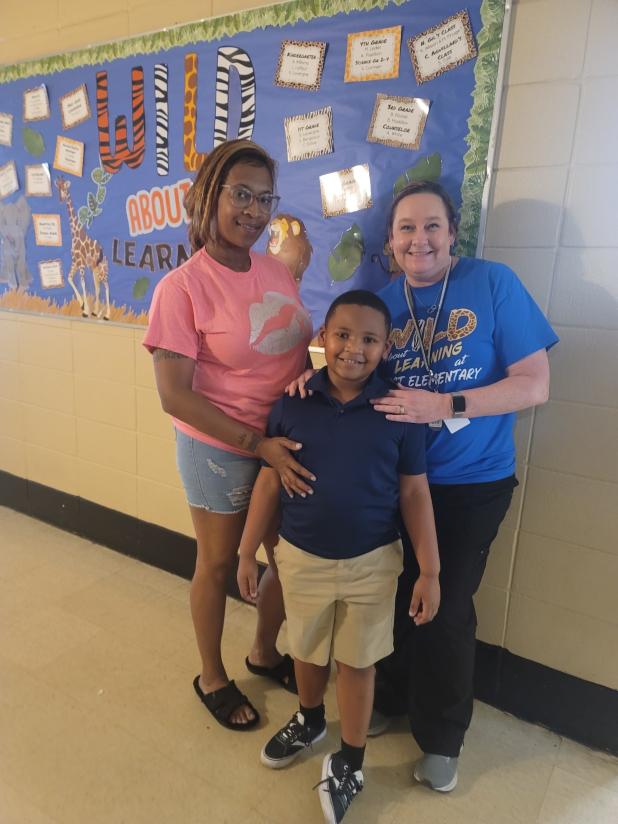 Jakhi Edwards at East Elementary's Parent Night