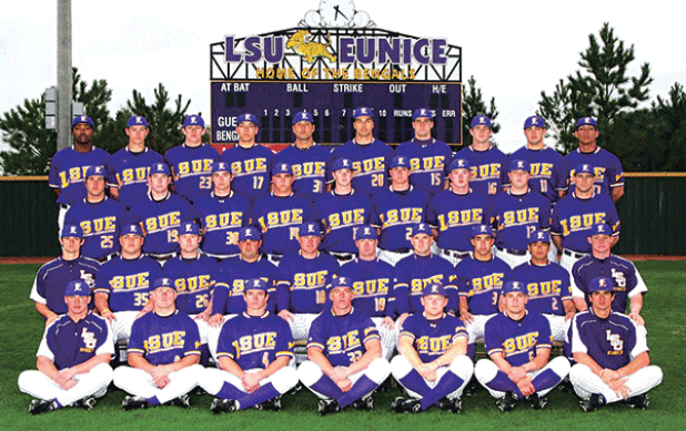 The 2010 national champions LSU Eunice baseball was inducted into the Bengals athletic Hall of Fame last Saturday. Several local players were on that team including Eunice High’s Jacque Fruge, Wesley Richard (St. Edmund), Edward Turk (St. Edmund) and the late Kaleb Manuel (Mamou). (File Photo)