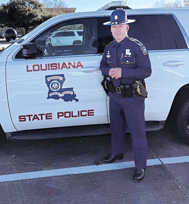 Kevin McFarlain, a St. Edmund graduate of 2011, is an official Louisiana State Trooper. McFarlain is now a Louisiana State Trooper (Louisiana State Police Cadet Class 105). He has been assigned to Troop I. (Submitted photo)